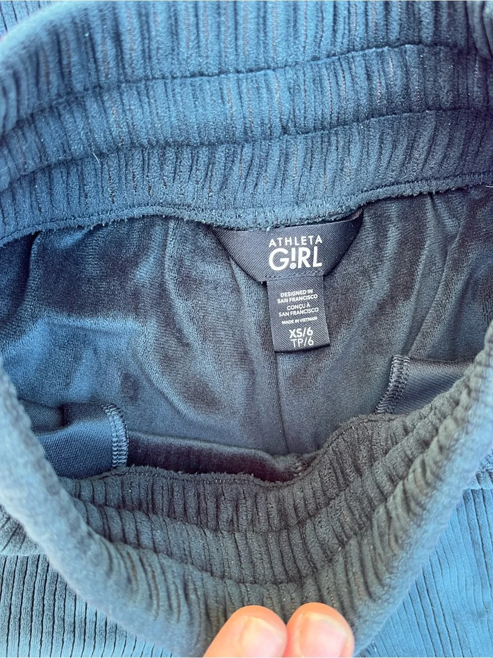 Athleta forest green Velour Kids Hoodie and Wide-Leg Pant Set